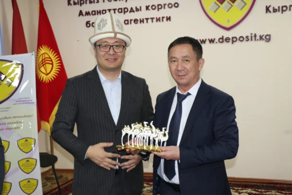 Встреча с исполнительным директором Корпорации страхования депозитов Монголии г. Бишкек февраль 2024 г 1024x683